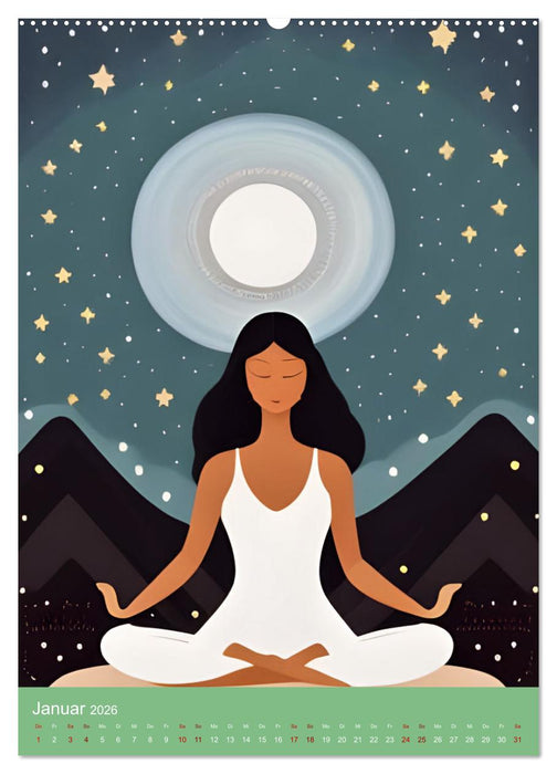 Meditation verbindet (CALVENDO Premium Wandkalender 2026)