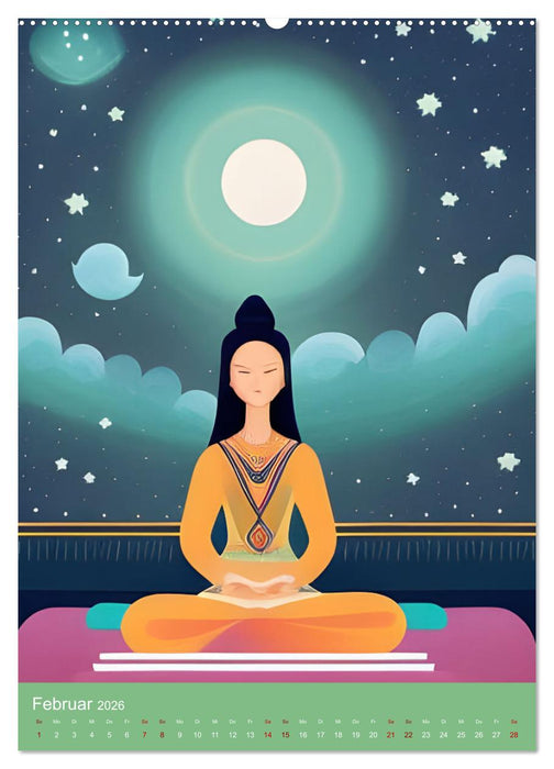 Meditation verbindet (CALVENDO Premium Wandkalender 2026)