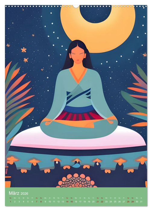 Meditation verbindet (CALVENDO Premium Wandkalender 2026)