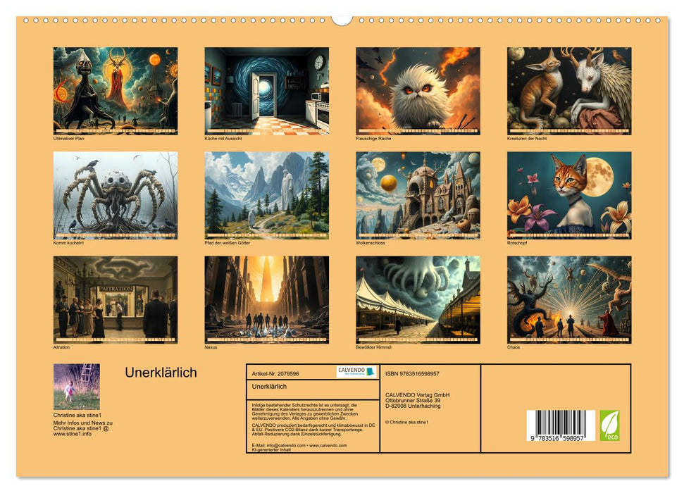 Unerklärlich (CALVENDO Premium Wandkalender 2026)