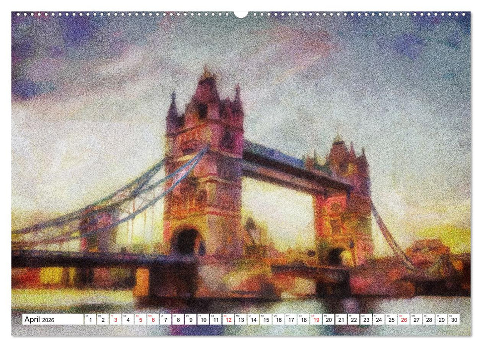 Pointilistische Weltreise (CALVENDO Premium Wandkalender 2026)