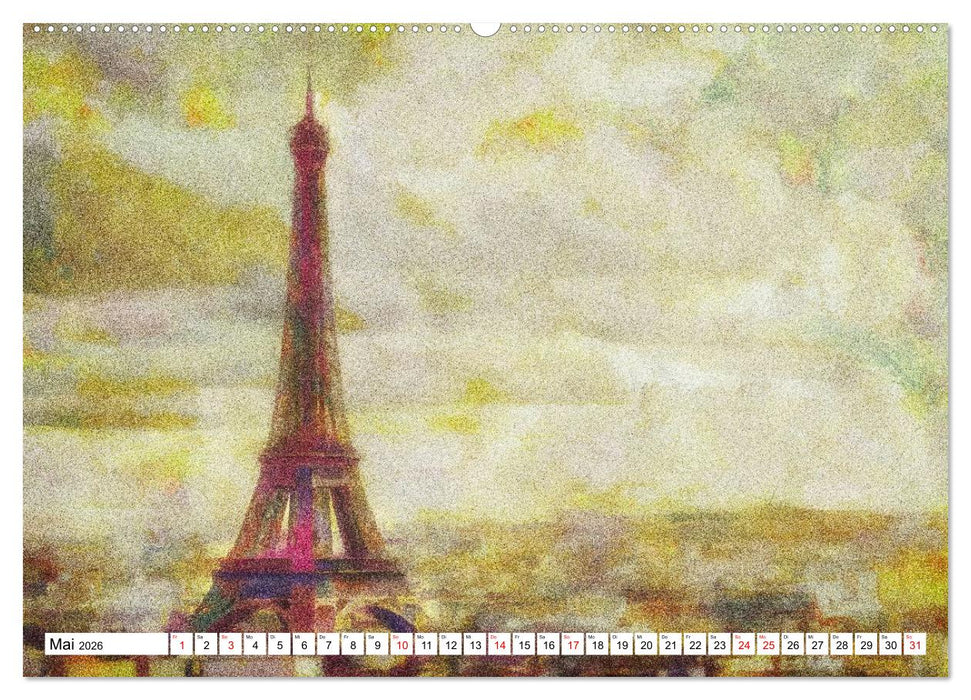 Pointilistische Weltreise (CALVENDO Premium Wandkalender 2026)