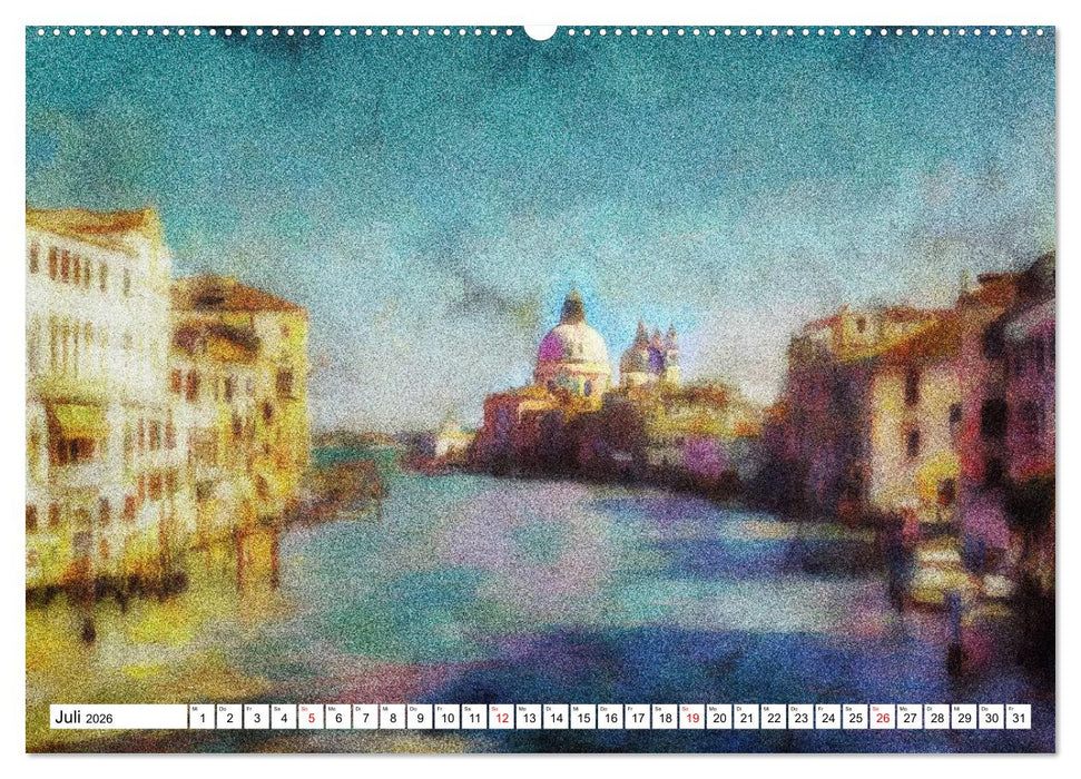 Pointilistische Weltreise (CALVENDO Premium Wandkalender 2026)