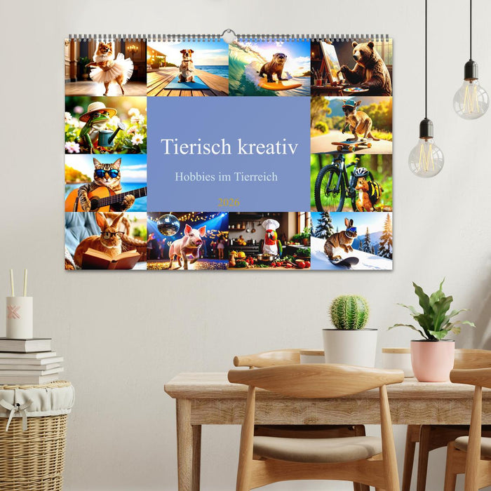 Tierisch kreativ: Hobbies im Tierreich (CALVENDO Wandkalender 2026)