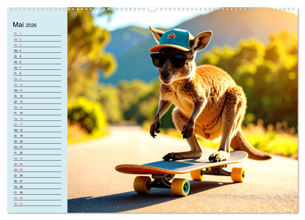 Tierisch kreativ: Hobbies im Tierreich (CALVENDO Wandkalender 2026)