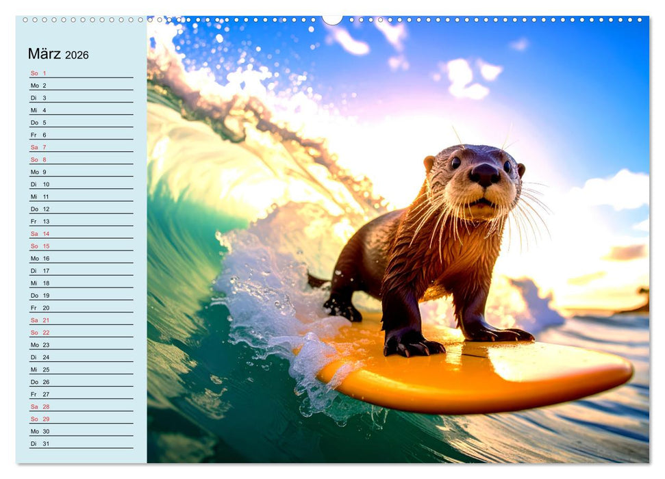 Tierisch kreativ: Hobbies im Tierreich (CALVENDO Premium Wandkalender 2026)