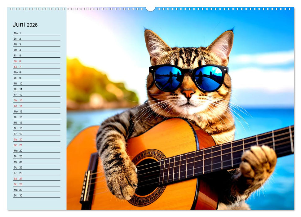 Tierisch kreativ: Hobbies im Tierreich (CALVENDO Premium Wandkalender 2026)