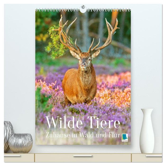 Wilde Tiere: Zuhause in Wald und Flur (CALVENDO Premium Wandkalender 2026)