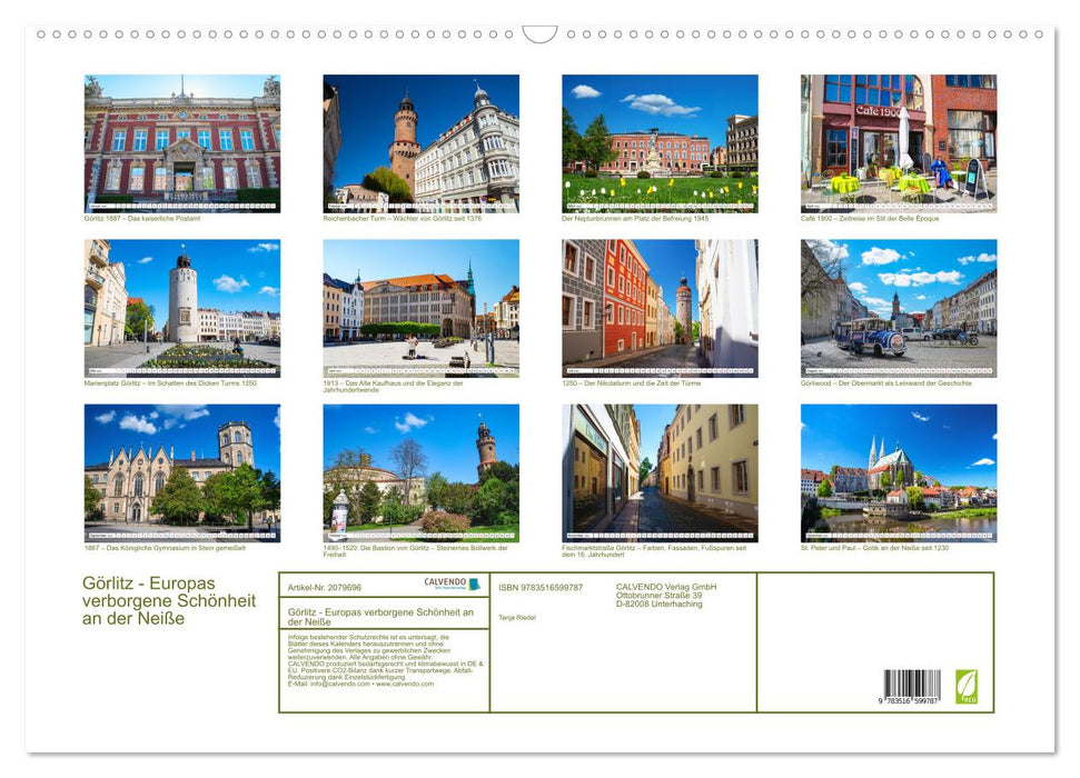 Görlitz - Europas verborgene Schönheit an der Neiße (CALVENDO Wandkalender 2026)