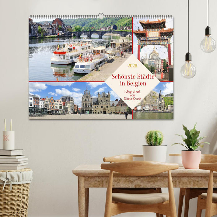 Schönste Städte in Belgien (CALVENDO Wandkalender 2026)