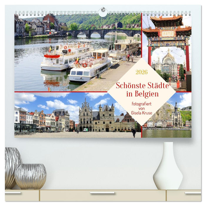 Schönste Städte in Belgien (CALVENDO Premium Wandkalender 2026)