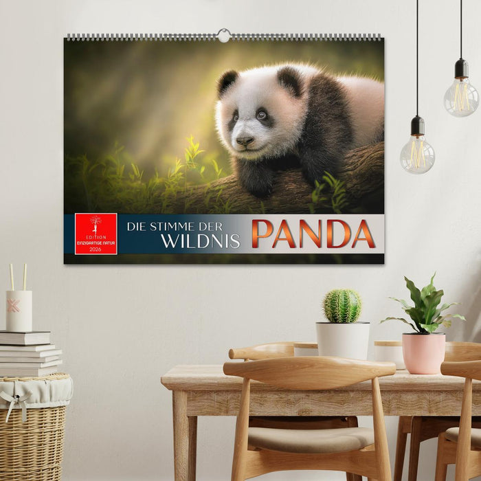Panda - die Stimme der Wildnis (CALVENDO Wandkalender 2026)