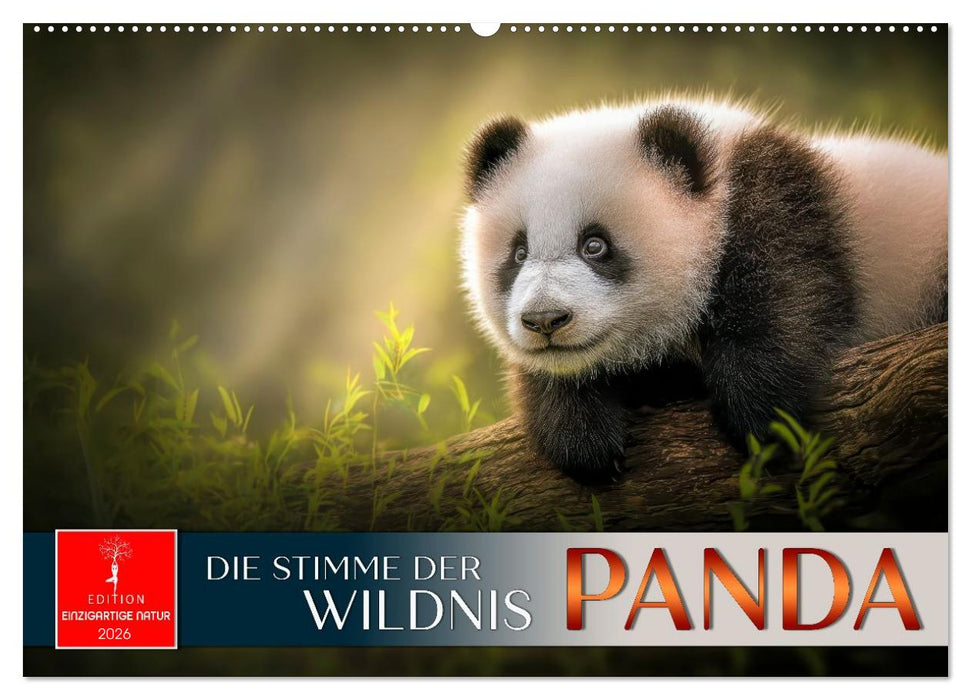 Panda - die Stimme der Wildnis (CALVENDO Wandkalender 2026)