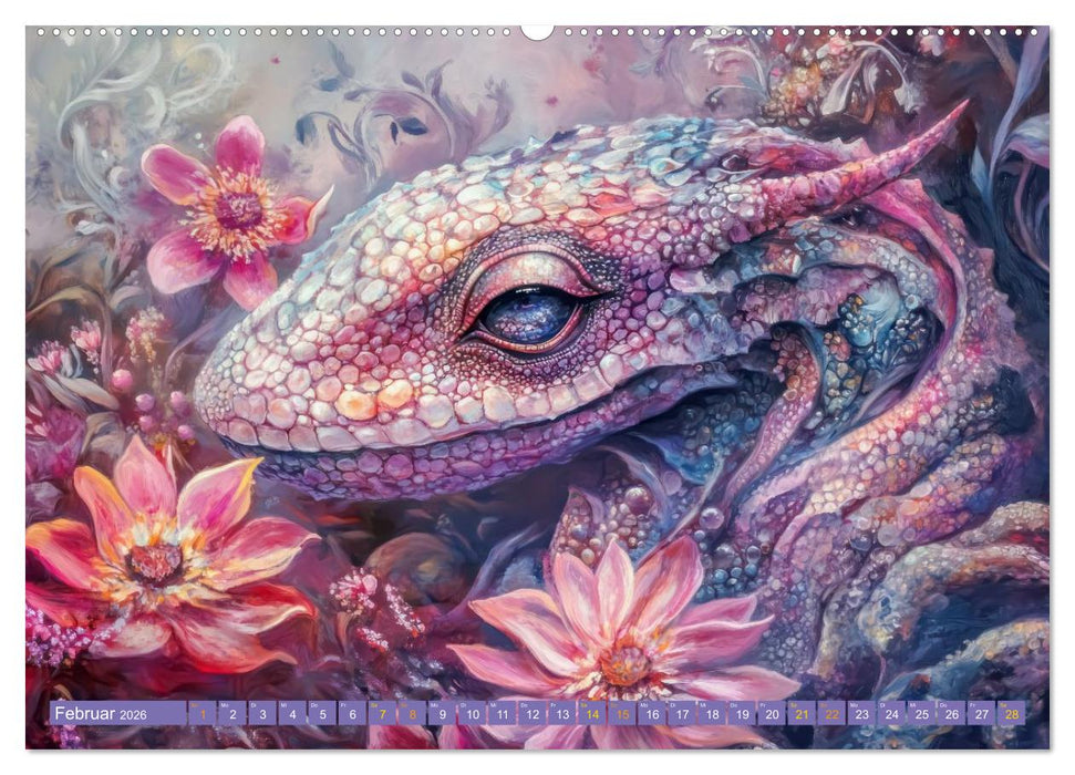 Tierwesen – Der Fantasie entsprungen (CALVENDO Wandkalender 2026)