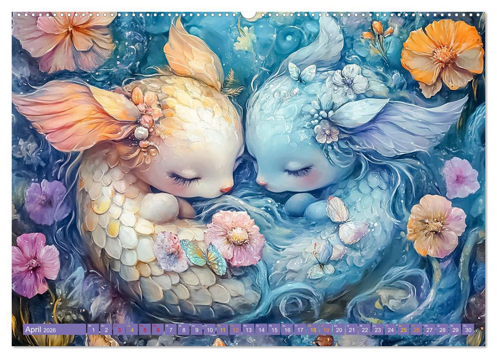 Tierwesen – Der Fantasie entsprungen (CALVENDO Wandkalender 2026)