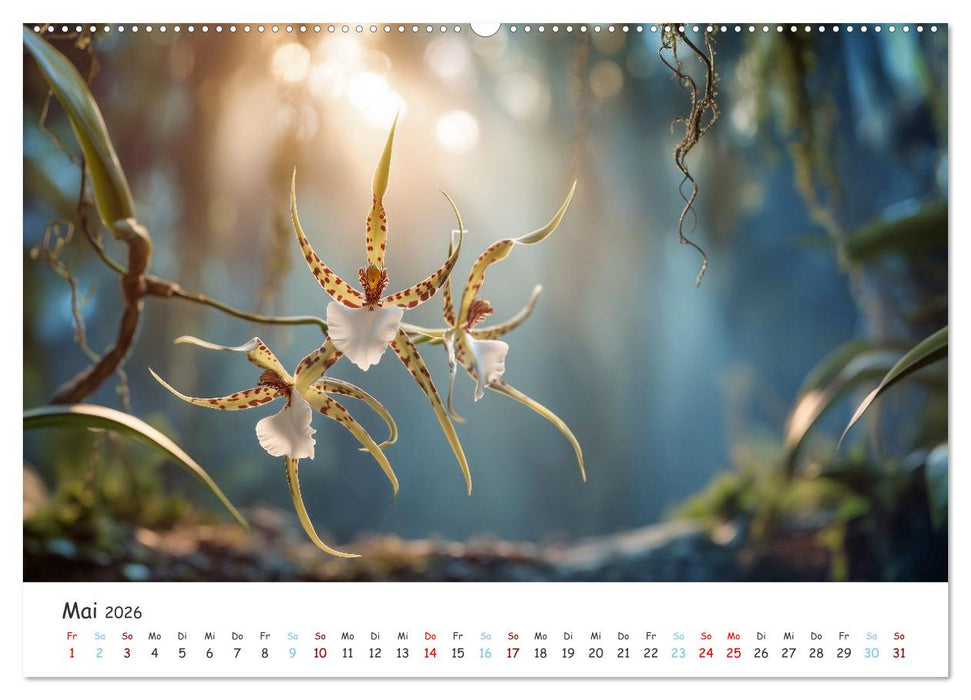Im Schatten der Orchidee (CALVENDO Premium Wandkalender 2026)