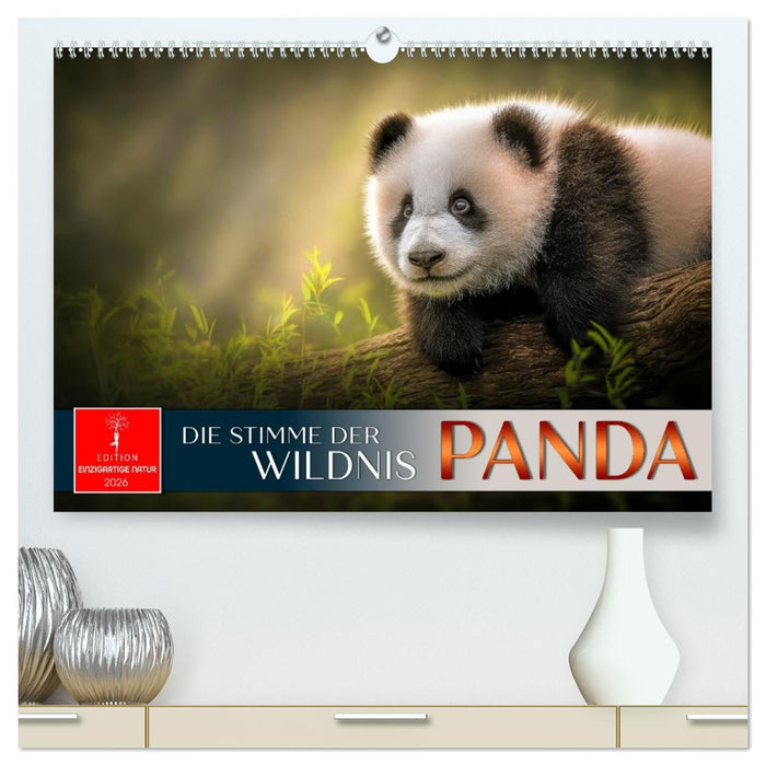 Panda - die Stimme der Wildnis (CALVENDO Premium Wandkalender 2026)