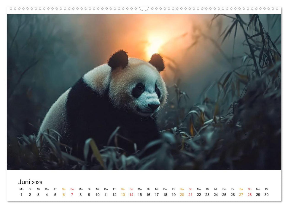 Panda - die Stimme der Wildnis (CALVENDO Premium Wandkalender 2026)