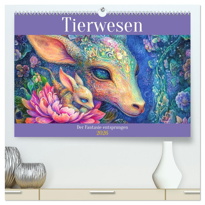 Tierwesen – Der Fantasie entsprungen (CALVENDO Premium Wandkalender 2026)