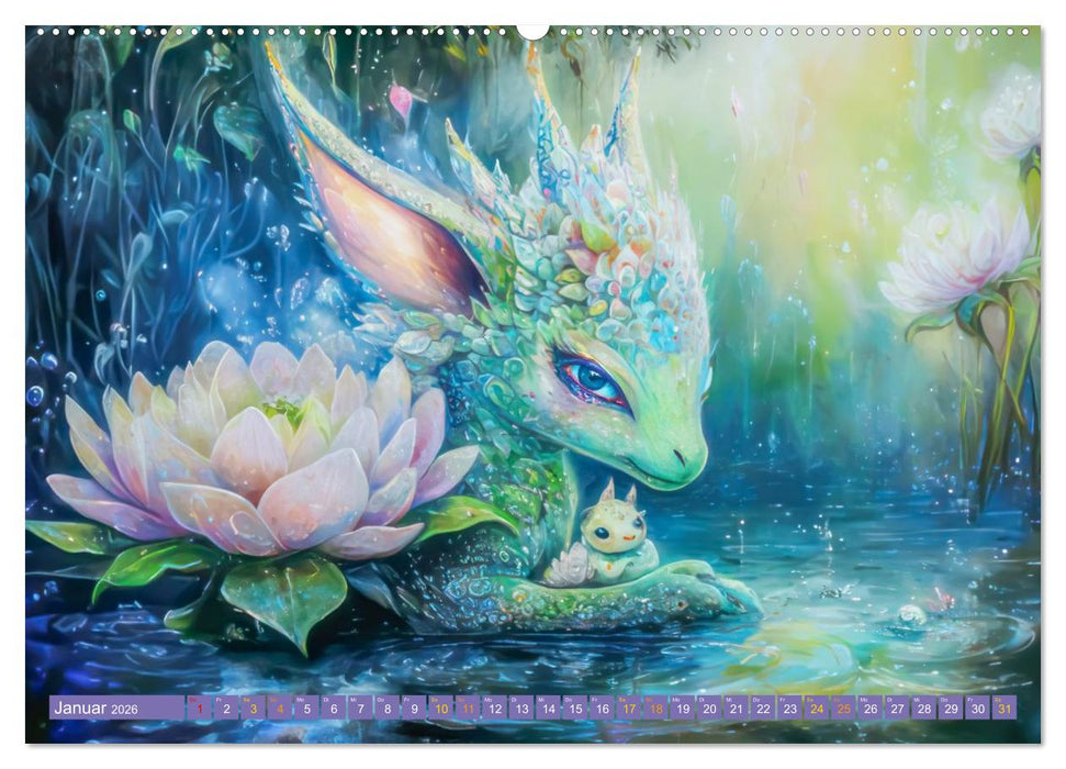 Tierwesen – Der Fantasie entsprungen (CALVENDO Premium Wandkalender 2026)
