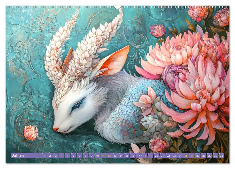 Tierwesen – Der Fantasie entsprungen (CALVENDO Premium Wandkalender 2026)
