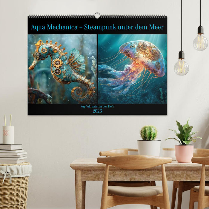Aqua Mechanica – Steampunk unter dem Meer (CALVENDO Wandkalender 2026)