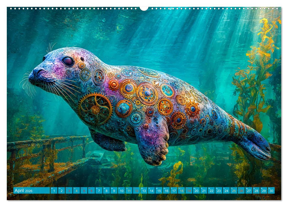Aqua Mechanica – Steampunk unter dem Meer (CALVENDO Wandkalender 2026)