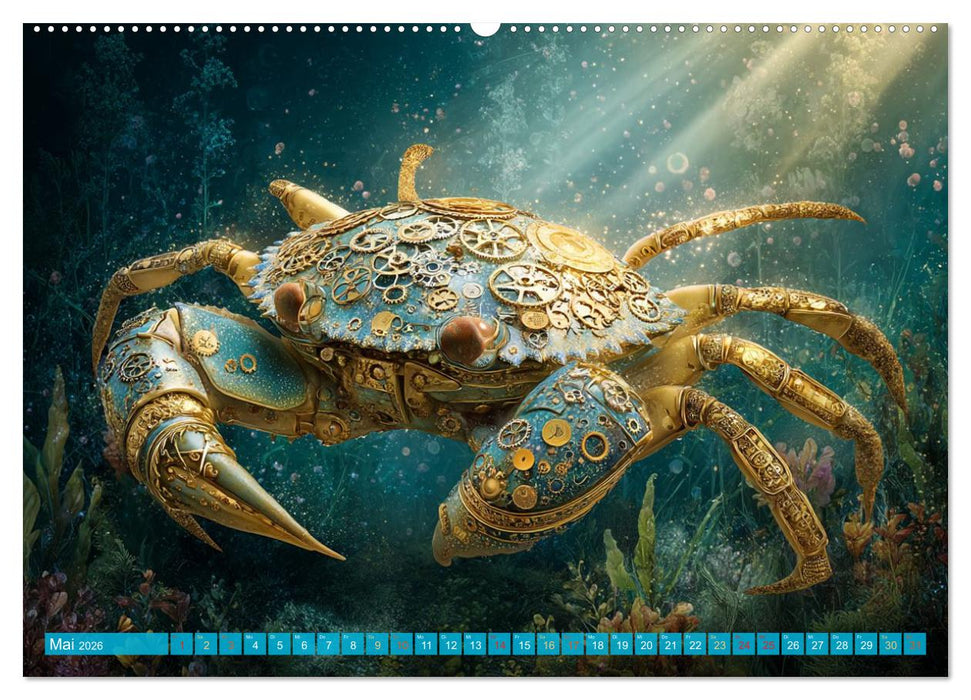 Aqua Mechanica – Steampunk unter dem Meer (CALVENDO Wandkalender 2026)