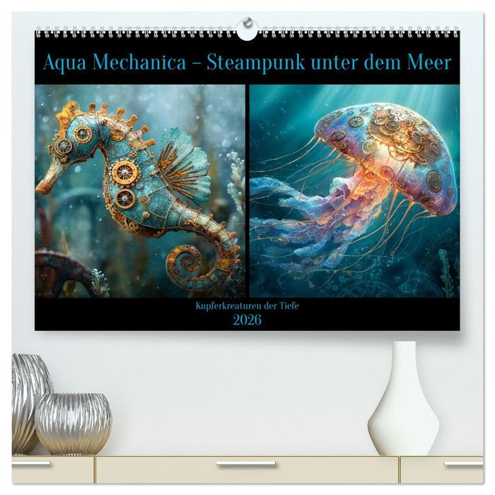 Aqua Mechanica – Steampunk unter dem Meer (CALVENDO Premium Wandkalender 2026)