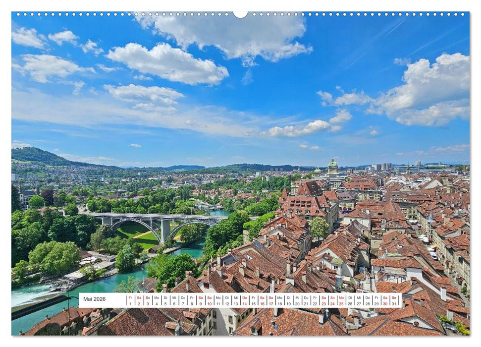 Berge und Seen der Schweiz - Mit dem Wohnmobil durch die Schweiz (CALVENDO Wandkalender 2026)