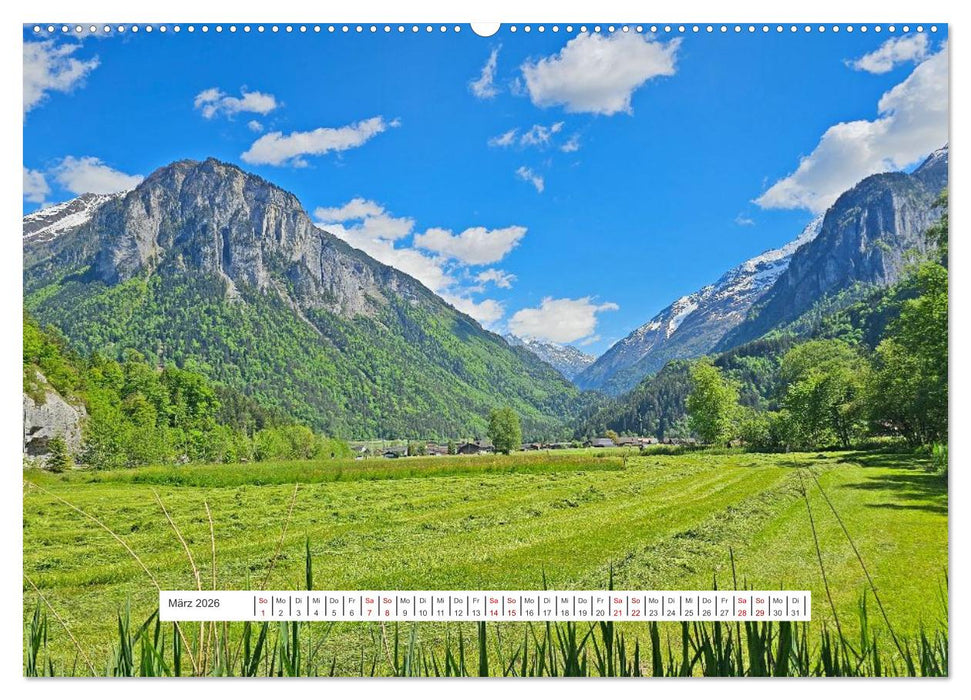 Berge und Seen der Schweiz - Mit dem Wohnmobil durch die Schweiz (CALVENDO Premium Wandkalender 2026)