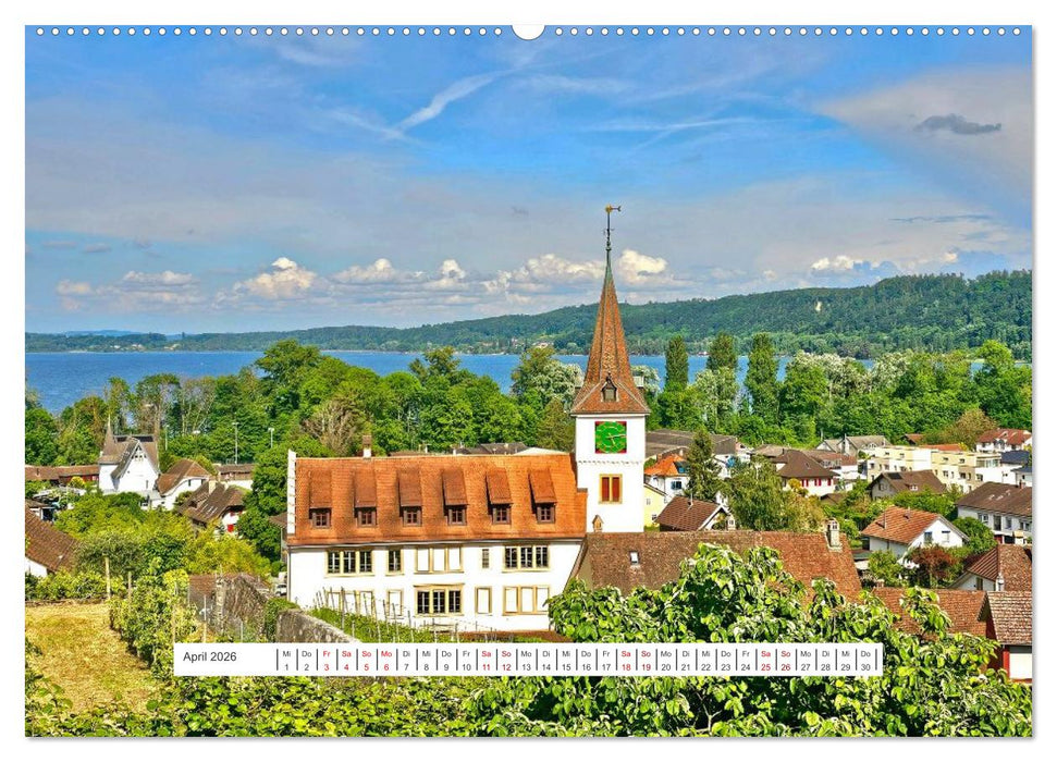 Berge und Seen der Schweiz - Mit dem Wohnmobil durch die Schweiz (CALVENDO Premium Wandkalender 2026)