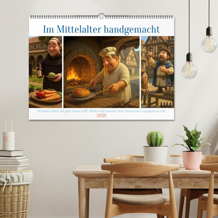 Im Mittelalter handgemacht (CALVENDO Wandkalender 2026)