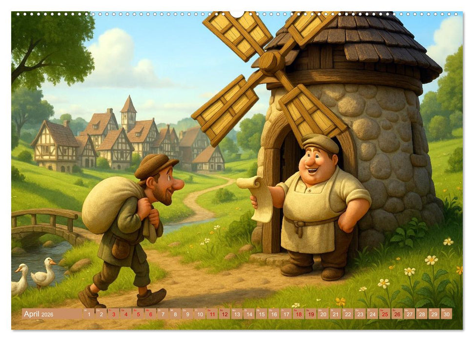 Im Mittelalter handgemacht (CALVENDO Wandkalender 2026)