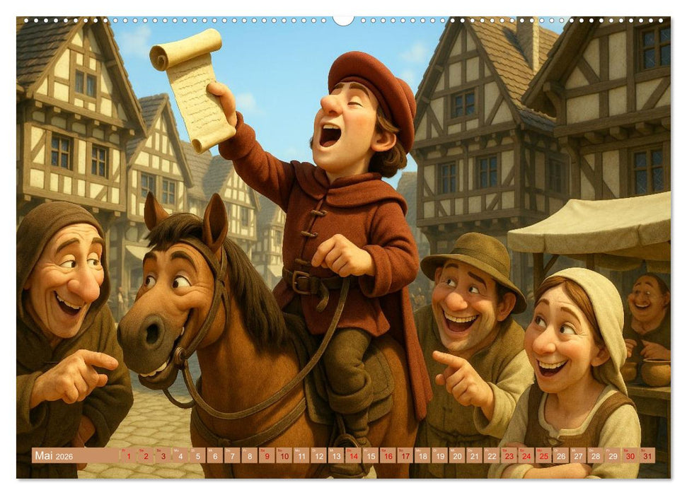 Im Mittelalter handgemacht (CALVENDO Premium Wandkalender 2026)