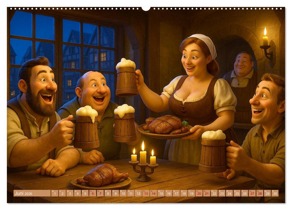 Im Mittelalter handgemacht (CALVENDO Premium Wandkalender 2026)