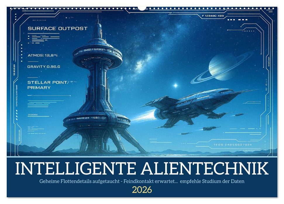 Intelligente Alientechnik (CALVENDO Wandkalender 2026)