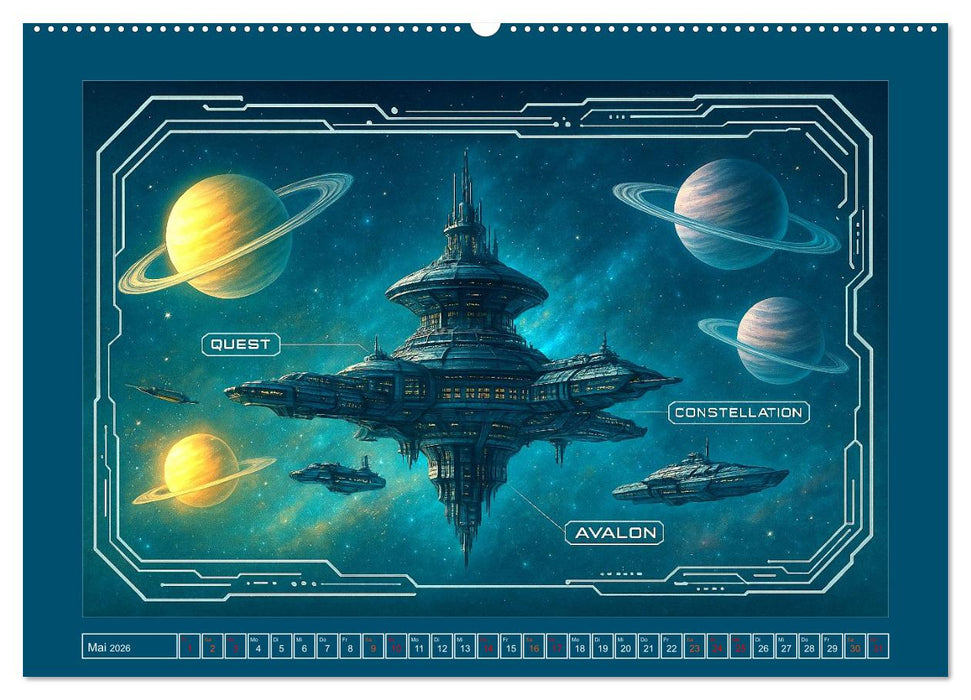 Intelligente Alientechnik (CALVENDO Wandkalender 2026)