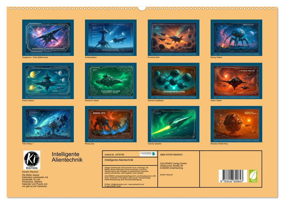 Intelligente Alientechnik (CALVENDO Premium Wandkalender 2026)
