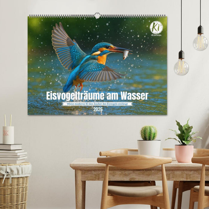 Eisvogelträume am Wasser (CALVENDO Wandkalender 2026)