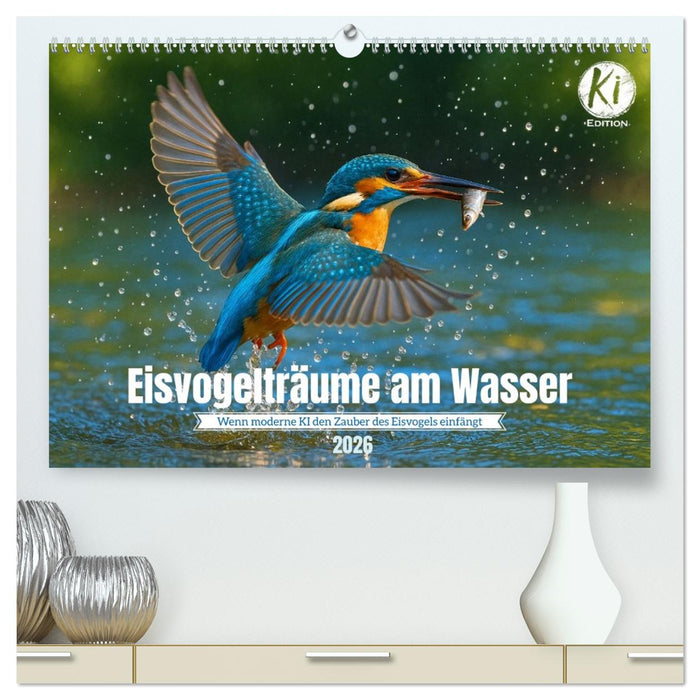 Eisvogelträume am Wasser (CALVENDO Premium Wandkalender 2026)