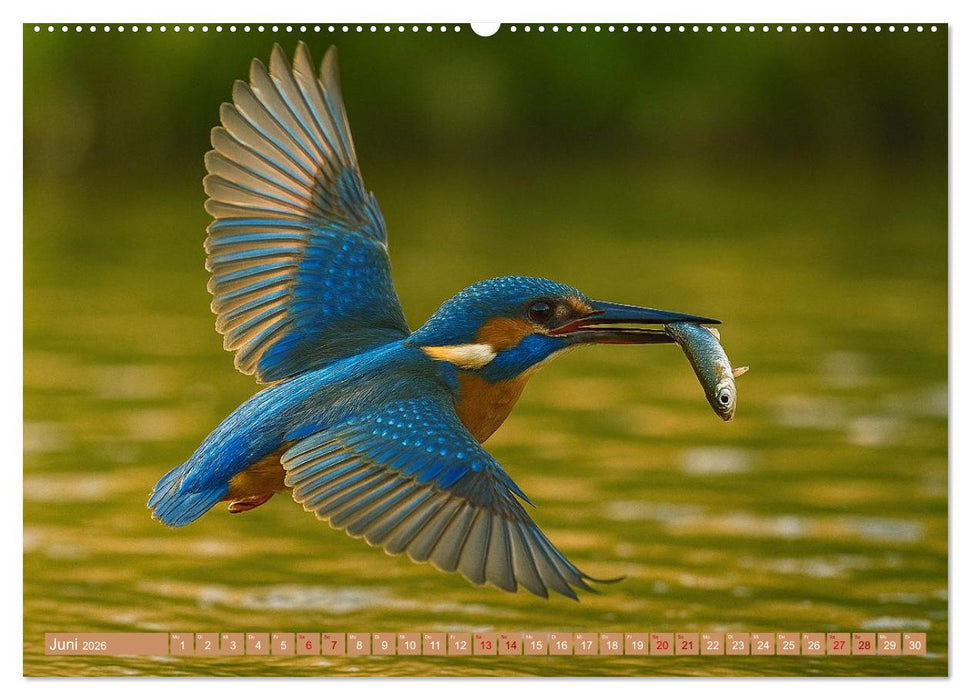 Eisvogelträume am Wasser (CALVENDO Premium Wandkalender 2026)