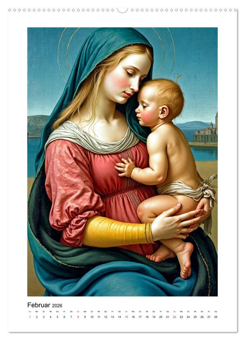 Marienbilder der Renaissance neu interpretiert (CALVENDO Wandkalender 2026)