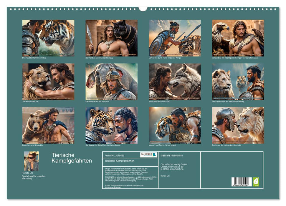 Tierische Kampfgefährten (CALVENDO Wandkalender 2026)