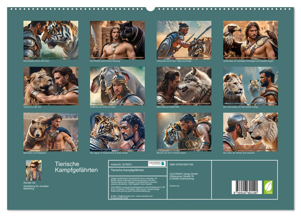 Tierische Kampfgefährten (CALVENDO Premium Wandkalender 2026)