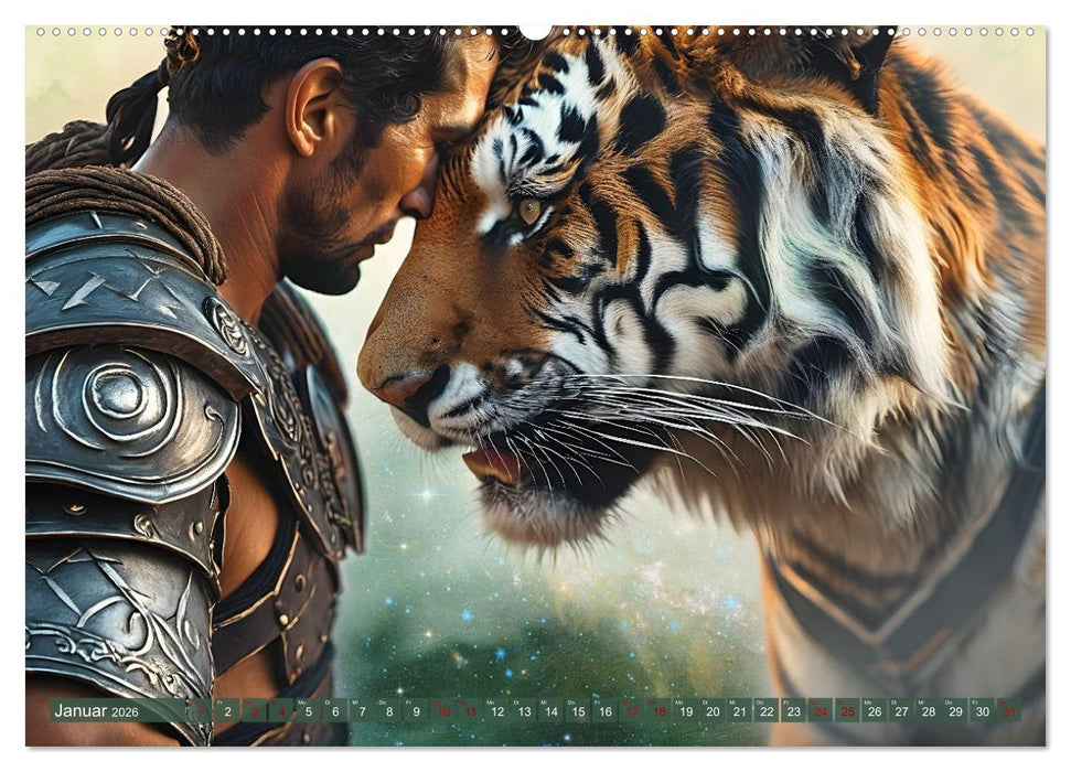 Tierische Kampfgefährten (CALVENDO Premium Wandkalender 2026)