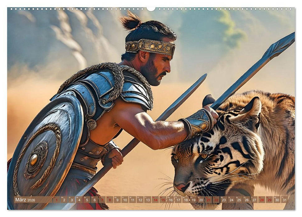 Tierische Kampfgefährten (CALVENDO Premium Wandkalender 2026)