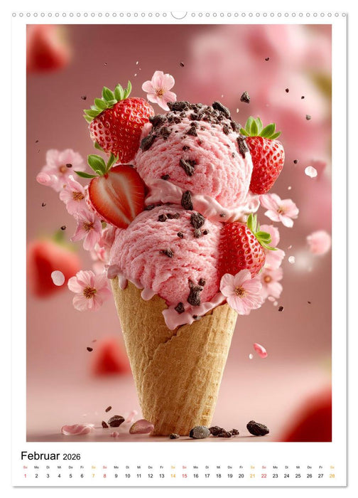 Lecker Eis (CALVENDO Premium Wandkalender 2026)