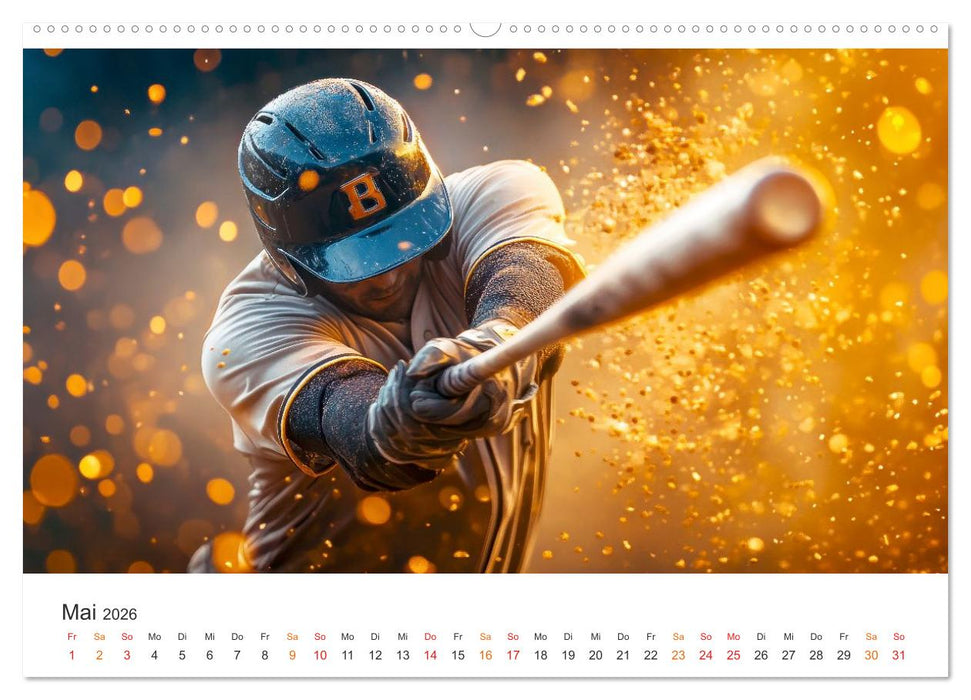 Power Baseball (CALVENDO Wandkalender 2026)