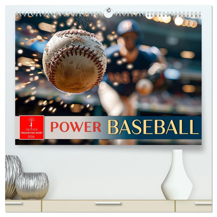 Power Baseball (CALVENDO Premium Wandkalender 2026)